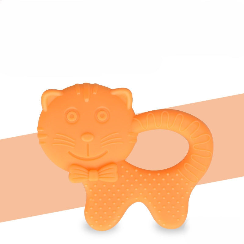 Animal Silicone Teething Toy Frog Octopus Cat for Baby 3