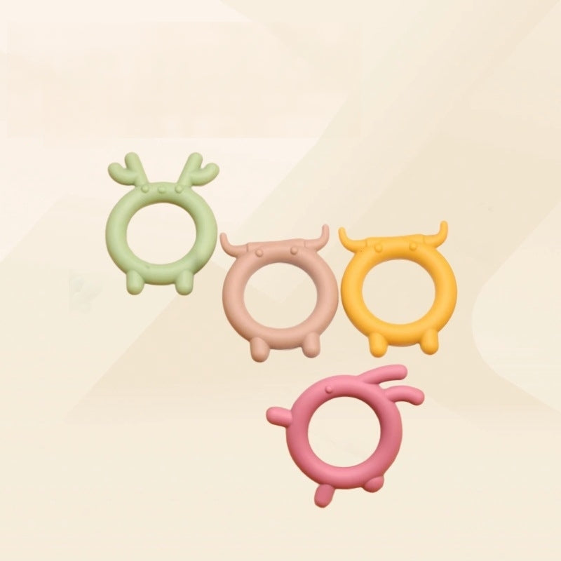 Animal Silicone Teething Toy Wristband for Baby 5 Pack 2