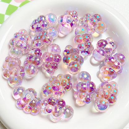 10pcs 22x32mm UV Finish Transparent Cloud Acrylic Beads DIY Bracelet Making 3