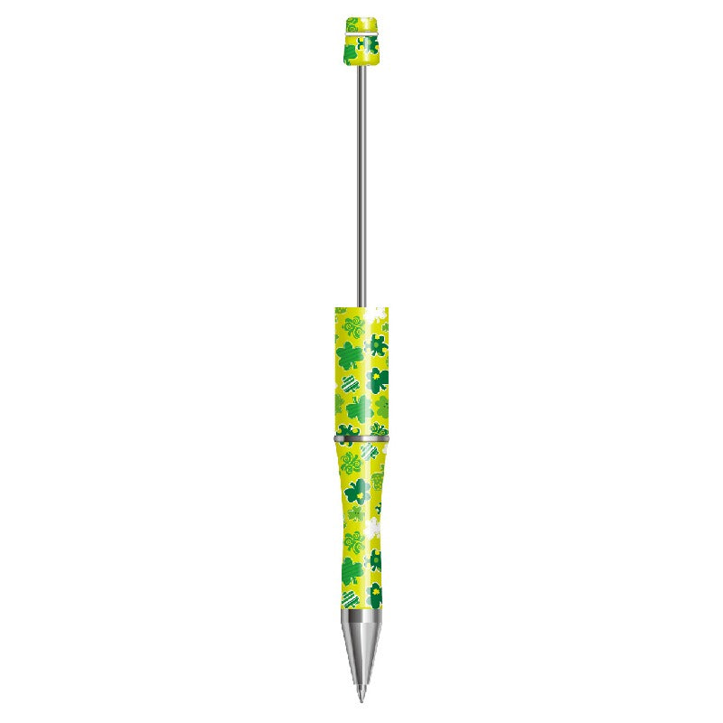 Clover Print Beadable Ballpoint Pens 14.4 cm DIY Craft Supplies 6