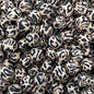 50pcs 15mm Leopard Silicone Beads Printed Design 7