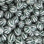 50pcs 15mm Watermelon Pattern Print Silicone Beads Multi Color 5