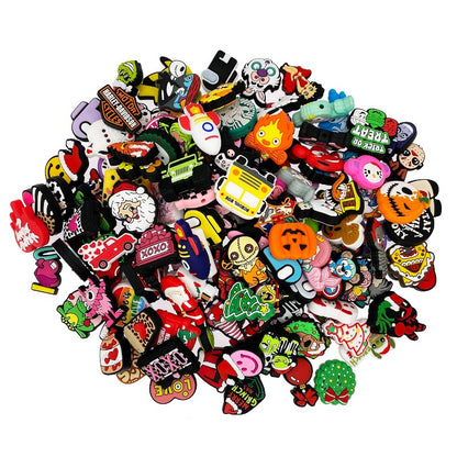100Pcs Silicone Focal Beads Bulk Different Random Mix