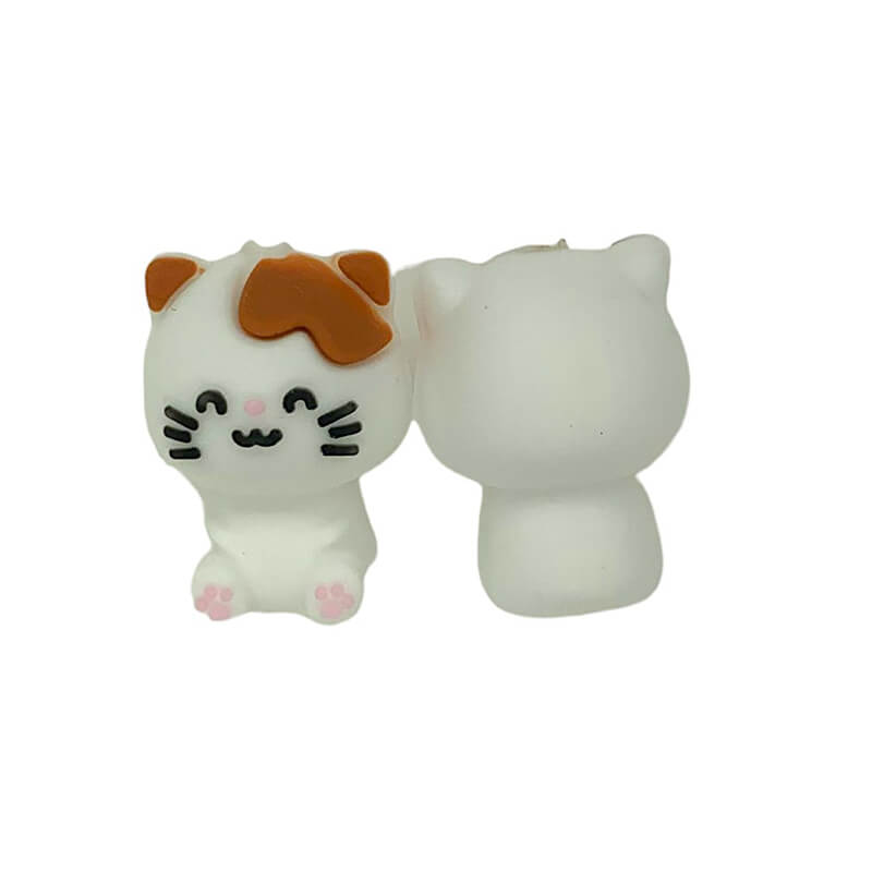 Silicone 3D Focal Beads Kitten Cat Front Facing