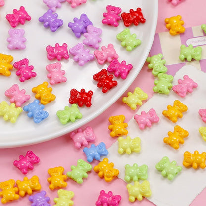 20pcs 12x14mm Bear Acrylic Beads Jewelry Making Craft Supplies 15