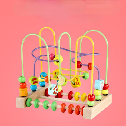 Wooden Fruit Themed Bead Maze Educational Toy for Toddlers 4