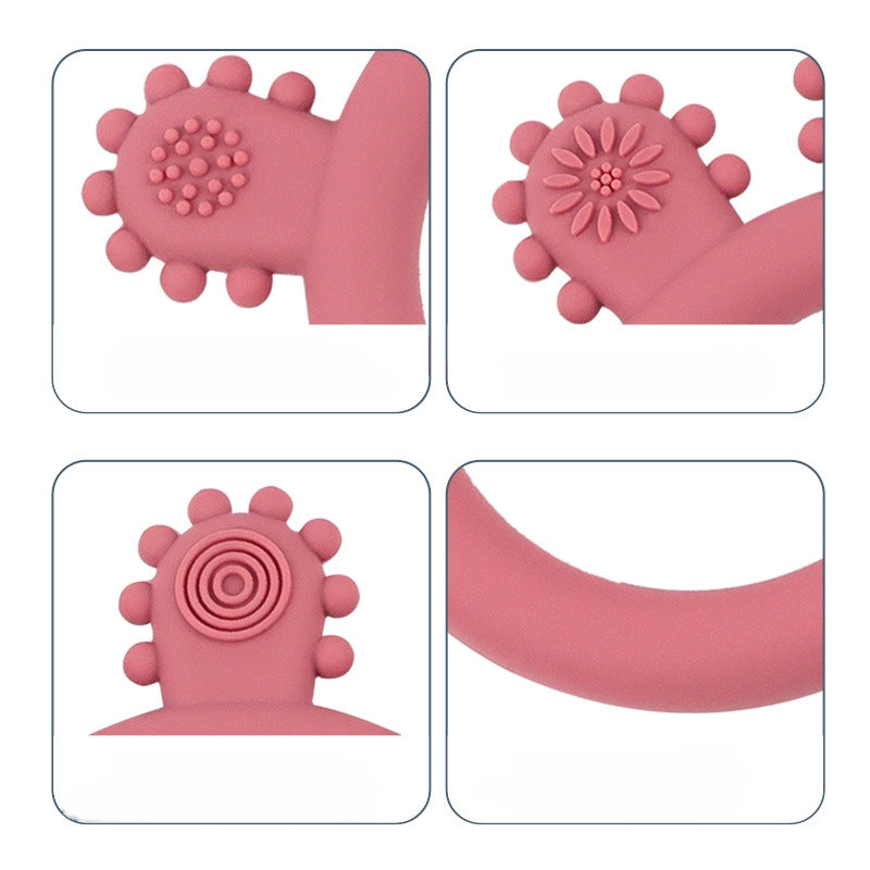 Silicone Baby Teething Bracelet Teether Toy Set of 5 3