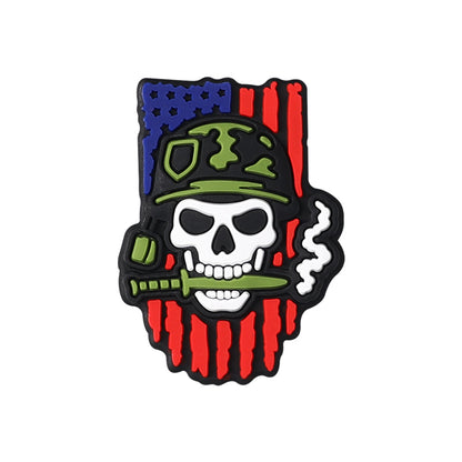 20Pcs Silicone Focal Beads USA Veterans Series Military Symbols Emblem Design 10
