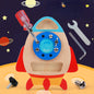 Wooden Montessori Toys Simulation Screw Spacecraft for Kids 5