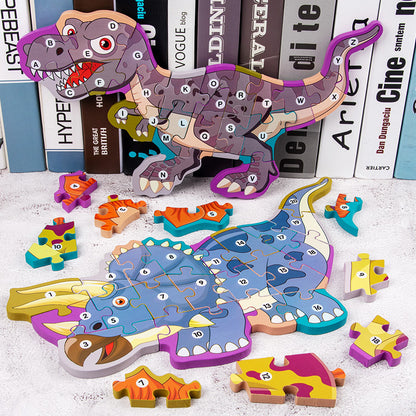 Wooden Dinosaur 3D Puzzle Educational Toy for Kids 3