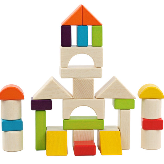 Wooden Building Blocks Educational Montessori Toy for Kids