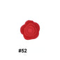 50pcs Silicone Focal Beads Rose Flower Double-Sided Design 25