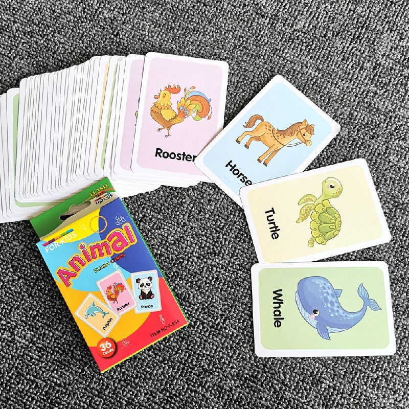 Educational Paper Flash Cards Infant Early Learning Toy 11