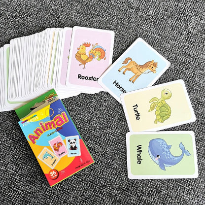 Educational Paper Flash Cards Infant Early Learning Toy 11