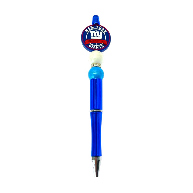 20pcs Silicone Focal Beads New York Sports Team Logo Style 3