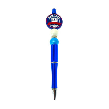 20pcs Silicone Focal Beads New York Sports Team Logo Style 3