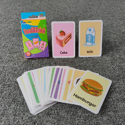 Educational Paper Flash Cards Infant Early Learning Toy 10