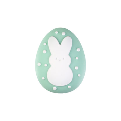 20Pcs Silicone 3D Focal Beads Easter Bunny Chick Holding Easter Egg 27