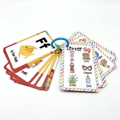 Educational Alphabet Flash Cards Early Learning Paper Toy 3