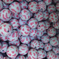 50pcs 15mm Cute Duck Print Silicone Beads Multi Base Design 11