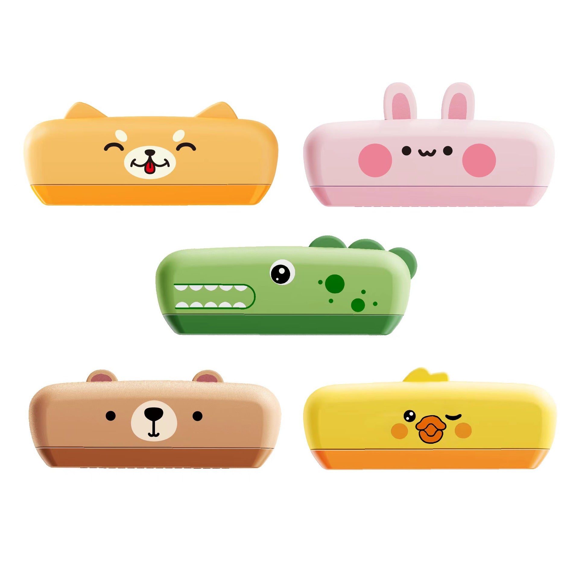 Plastic Kids Harmonica Musical Instrument Educational Toy 16-Hole