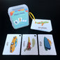 Educational Flash Cards Learning Toy Paper 63x88mm 18