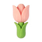 20Pcs Silicone 3D Focal Beads Tulip Flower with Green Leaves 11