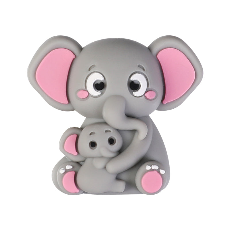 20Pcs Silicone 3D Focal Beads Mother Animals Holding Baby Detail 11