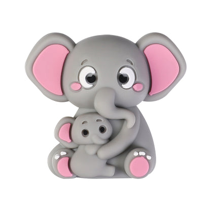 20Pcs Silicone 3D Focal Beads Mother Animals Holding Baby Detail 11