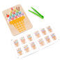 Wooden Montessori Toys Color Matching Clip Beads for Toddlers