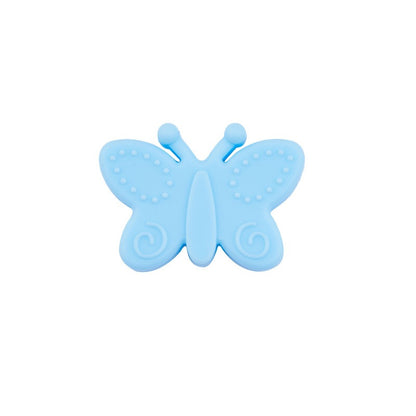 20pcs Silicone Focal Beads Butterfly Side Profile 19