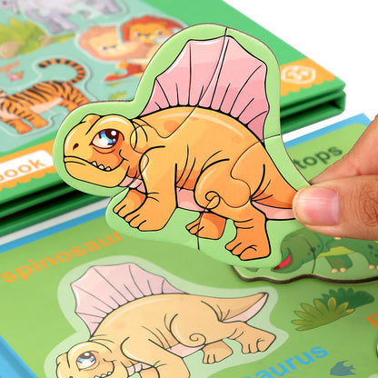 Children's 3D Magnetic Animal Puzzle Educational Paper Toy 4