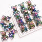 5pcs 22x32mm Light In the Dark Little Bear Acrylic Beads Glow in Dark 10