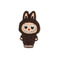 20Pcs Silicone Focal Beads Funny Character Bunny Suit Design 2