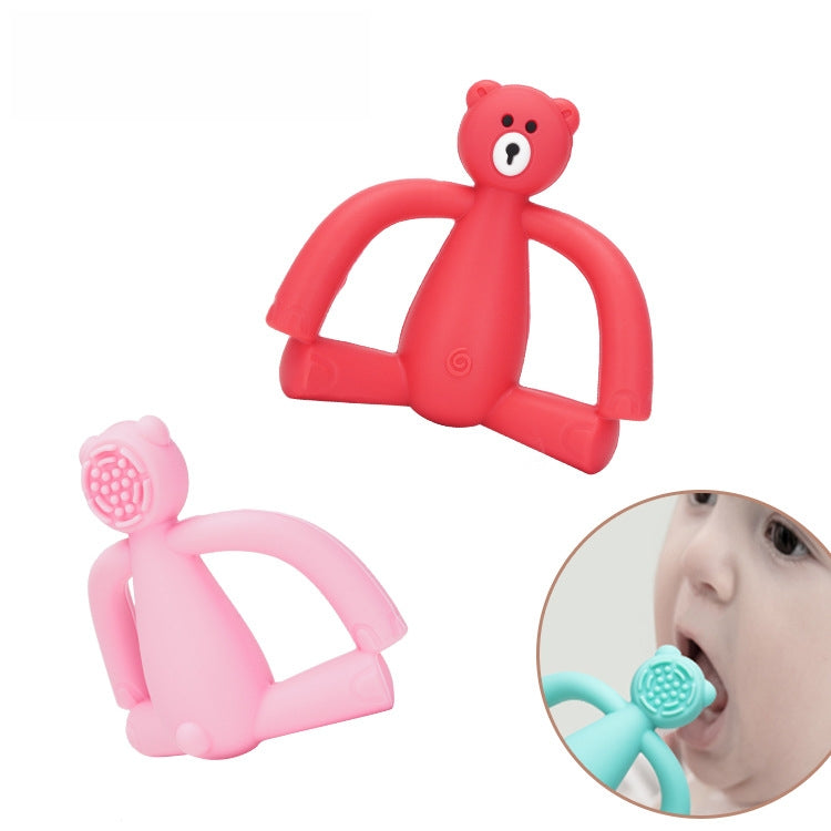 Teddy Bear Silicone Teething Toy for Baby 3 Pack 2
