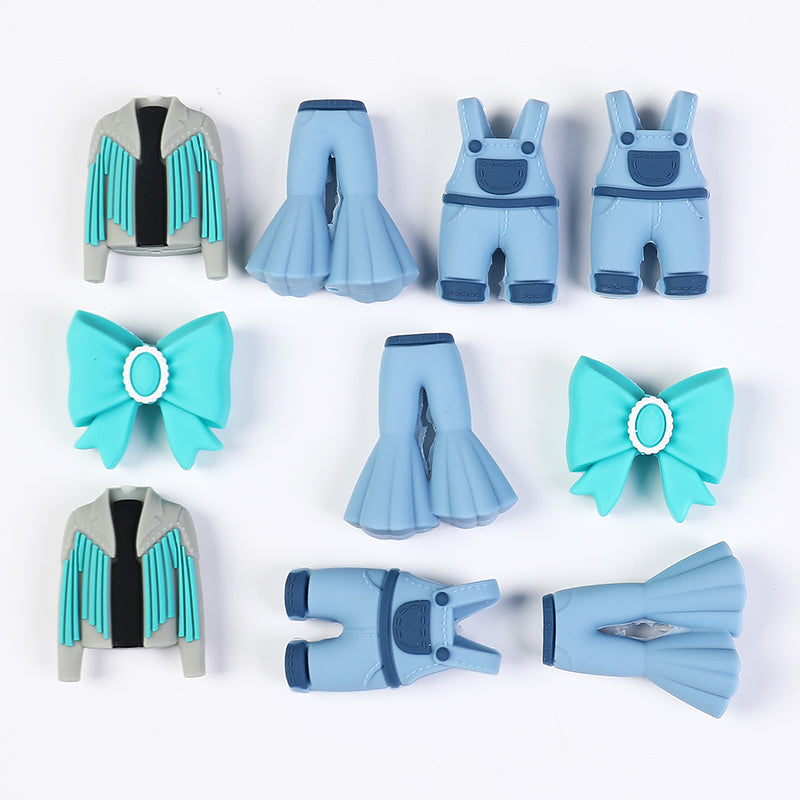 20Pcs Silicone 3D Focal Beads Jeans Denim Shirt Clothing Details