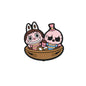 20Pcs Silicone Focal Beads Cute Cartoon Character Family Sitting Pose 3
