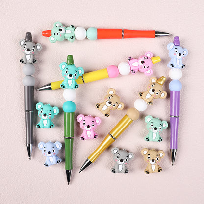 20Pcs Silicone 3D Focal Beads Sitting Koala Front Facing 5
