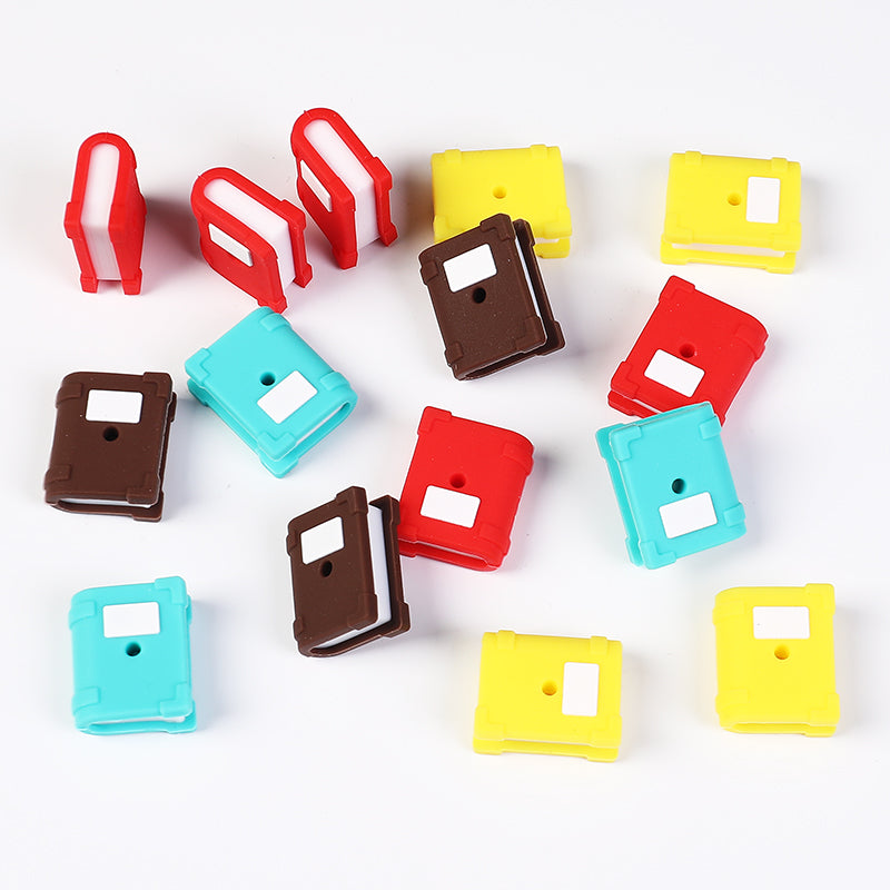 20Pcs Silicone 3D Focal Beads Color Book With Cover Design 4