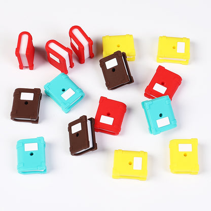 20Pcs Silicone 3D Focal Beads Color Book With Cover Design 4