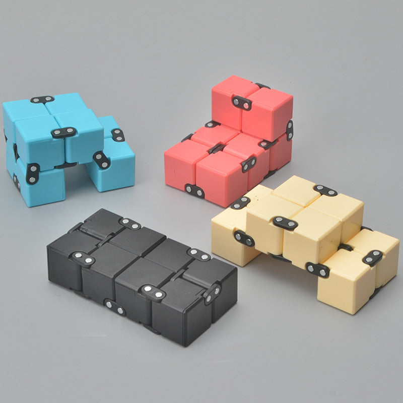Plastic Infinity Cube Fidget Toy for Kids and Adults 8x4x2cm 5