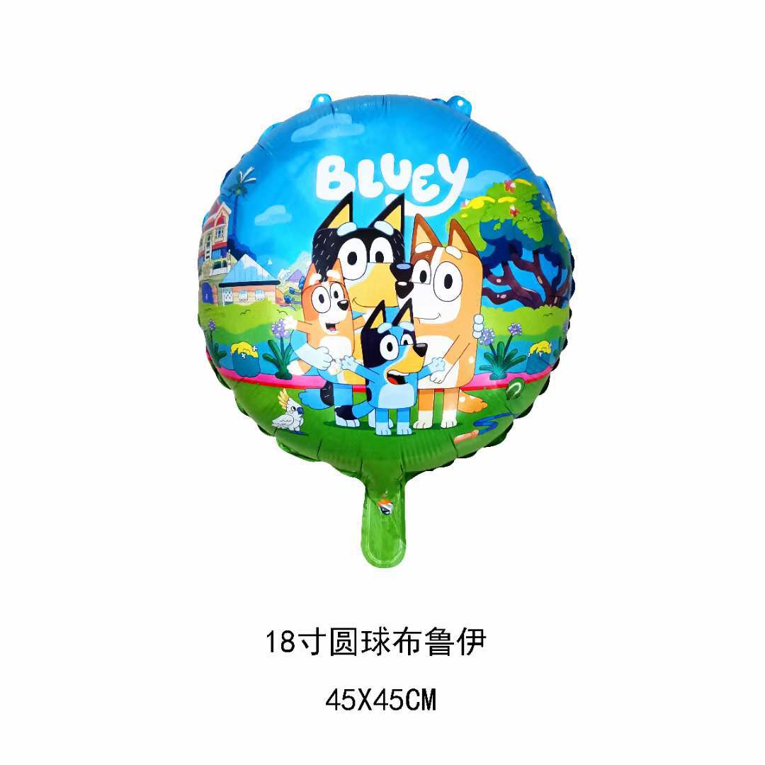 Bluey Character Foil Balloon Set Birthday Party Decoration 50pcs 3