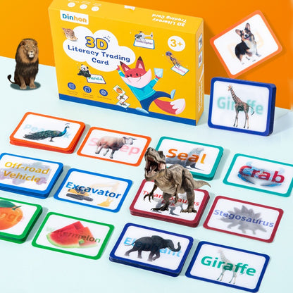 Educational Paper 3D English Letter Cognitive Flash Cards for Kids 2