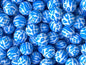 50pcs 15mm Pink Blue Cow Print Silicone Beads Printed Design 2