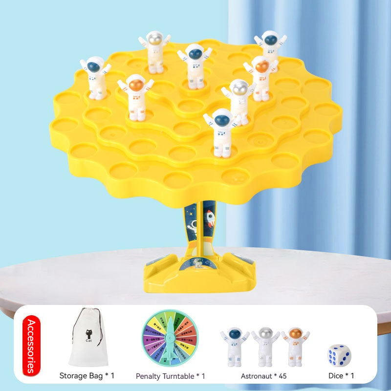 Plastic Balance Table Game Toy with Astronaut Battle Figures 4