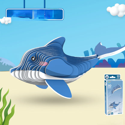 Marine Animals 3D Puzzle Paper Educational Toy for Kids 3