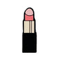 20pcs Silicone Focal Beads Lipstick Shape Front Facing