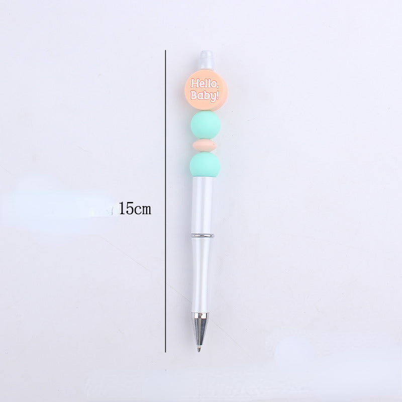 Milk Bottle Silicone Beaded Pens Handmade Office School Supplies 5