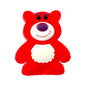 20pcs Silicone Focal Beads Red Bear Front Facing