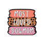 Silicone Focal Beads Leopard Dog Mom Series with Text and Paw Prints 15